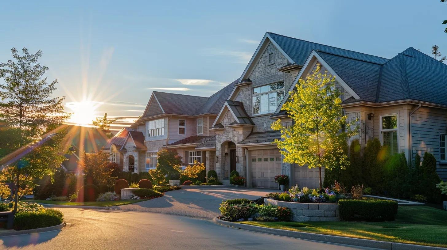 a pristine, gleaming suburban home with a freshly soft-washed roof reflects sunlight brilliantly under a clear blue sky, highlighting its enhanced curb appeal and inviting atmosphere. a pristine, gleaming suburban home with a freshly soft-washed roof reflects sunlight brilliantly under a clear blue sky, highlighting its enhanced curb appeal and inviting atmosphere.